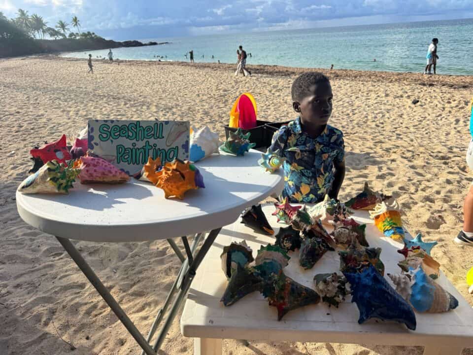 Seashell painting