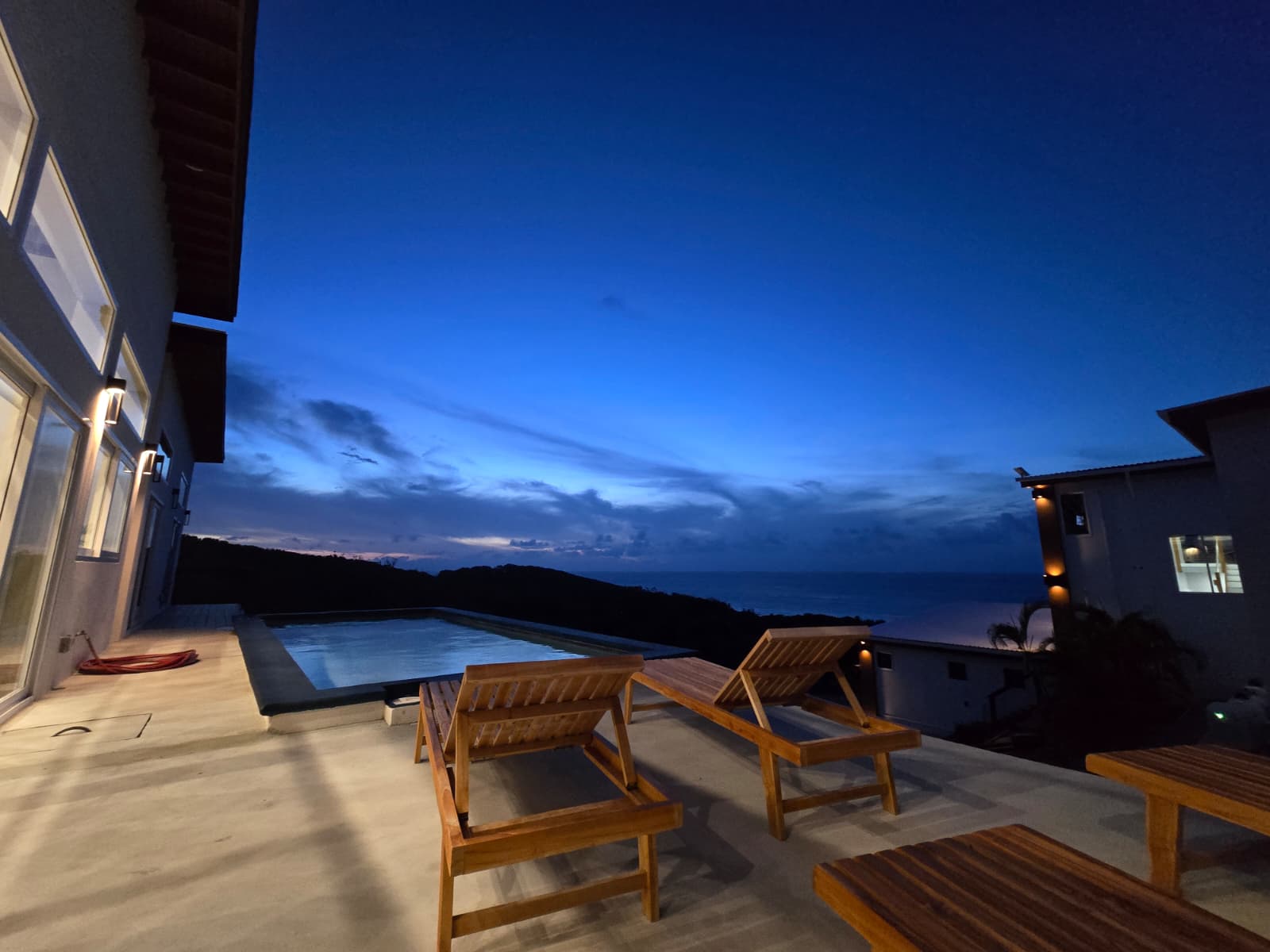 Pool at night